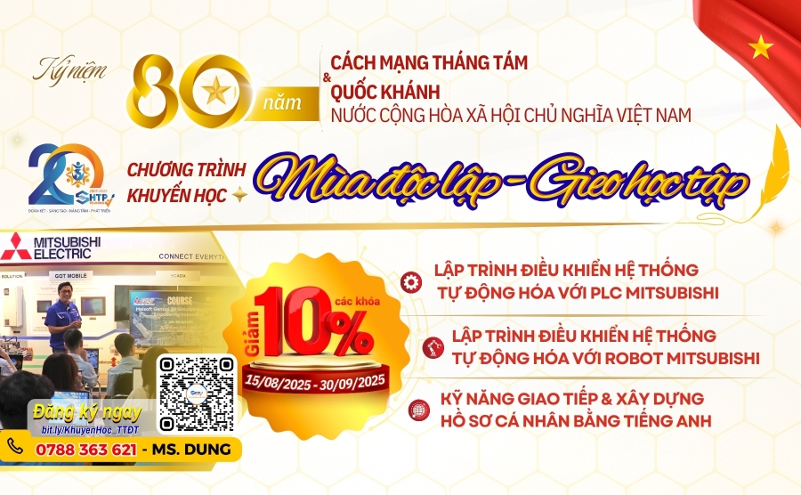 Chào mừng Quốc khánh 02/9 – SHTP Training triển khai ưu đãi đặc biệt MÙA ĐỘC LẬP – GIEO HỌC TẬP